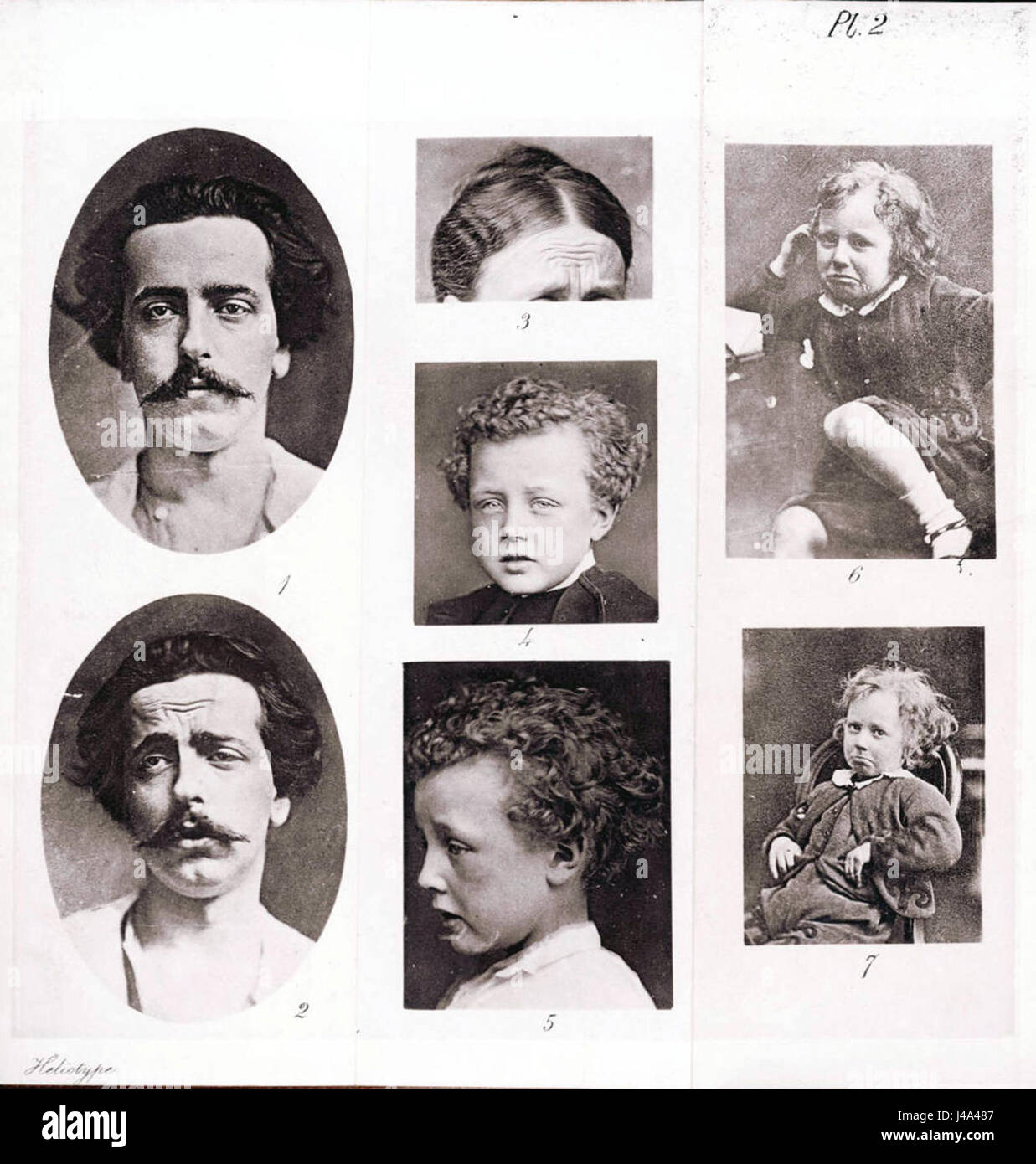 Plate depicting emotions of grief from Charles Darwin's book The ...