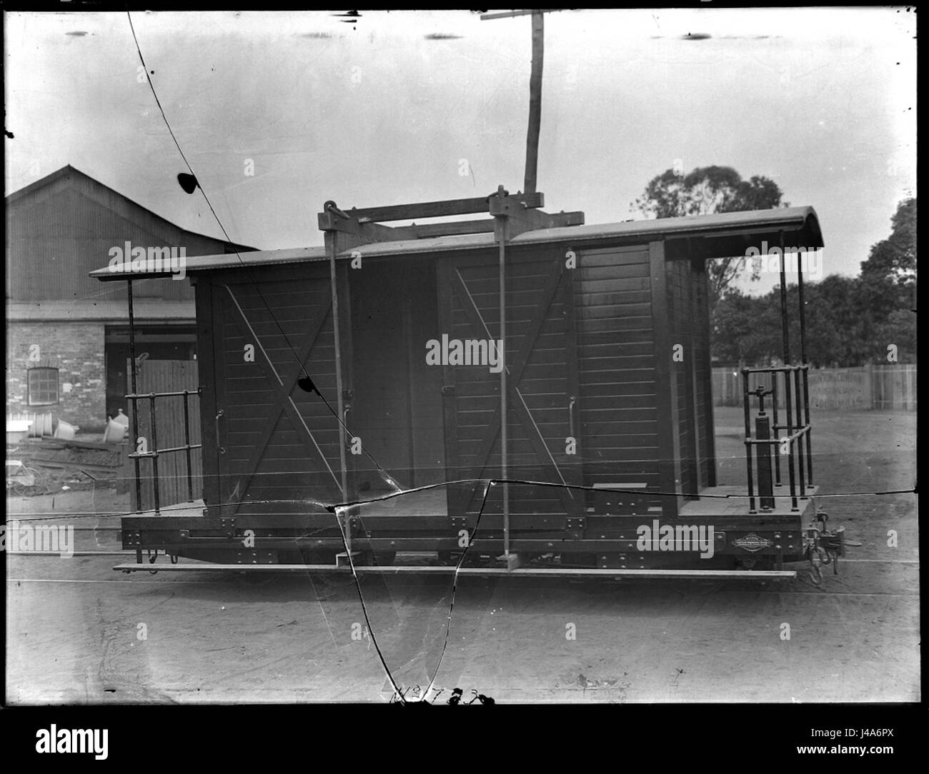 Railway guards van from The Powerhouse Museum Stock Photo