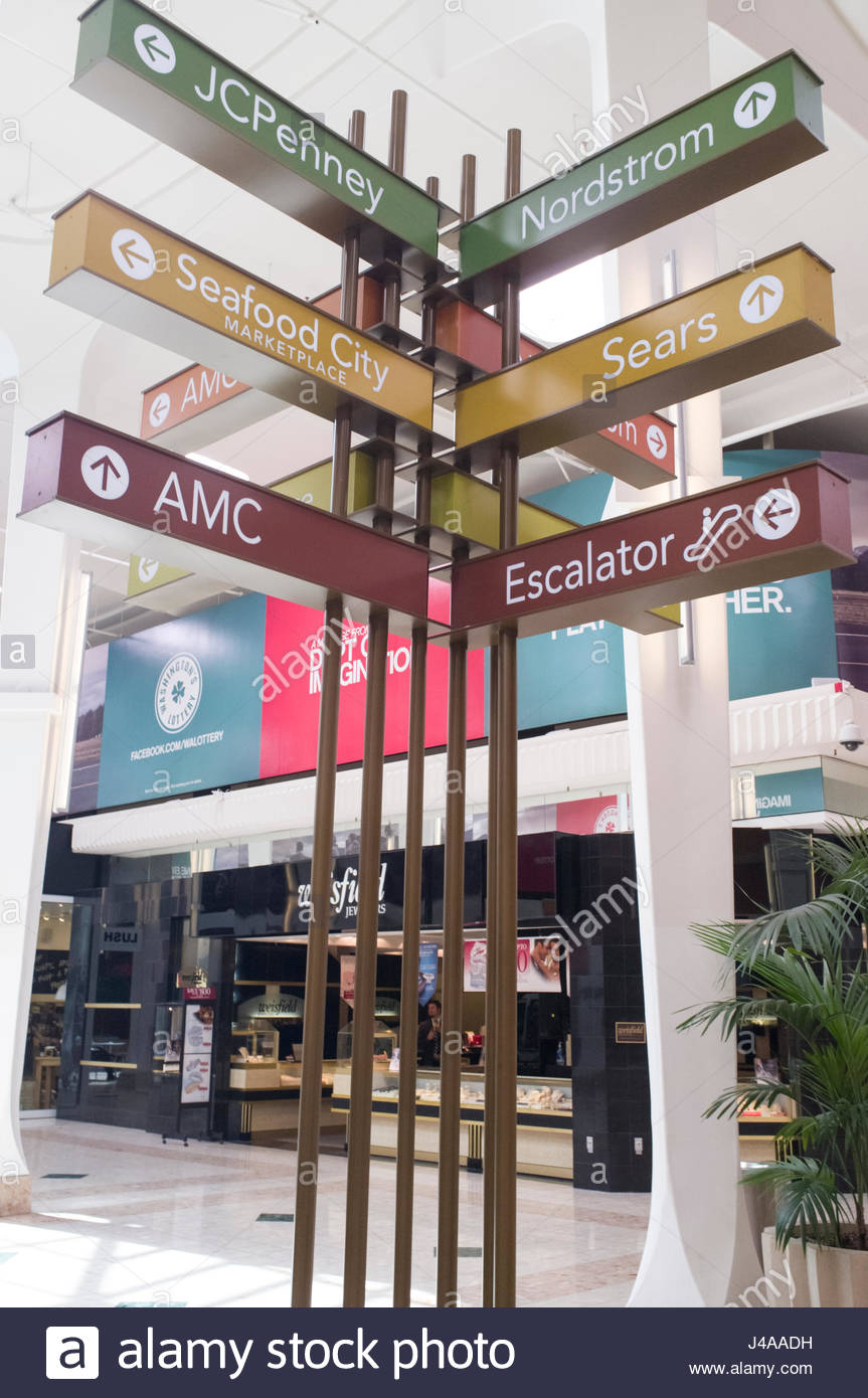 Signs In The Westfield Southcenter Shopping Center 2800