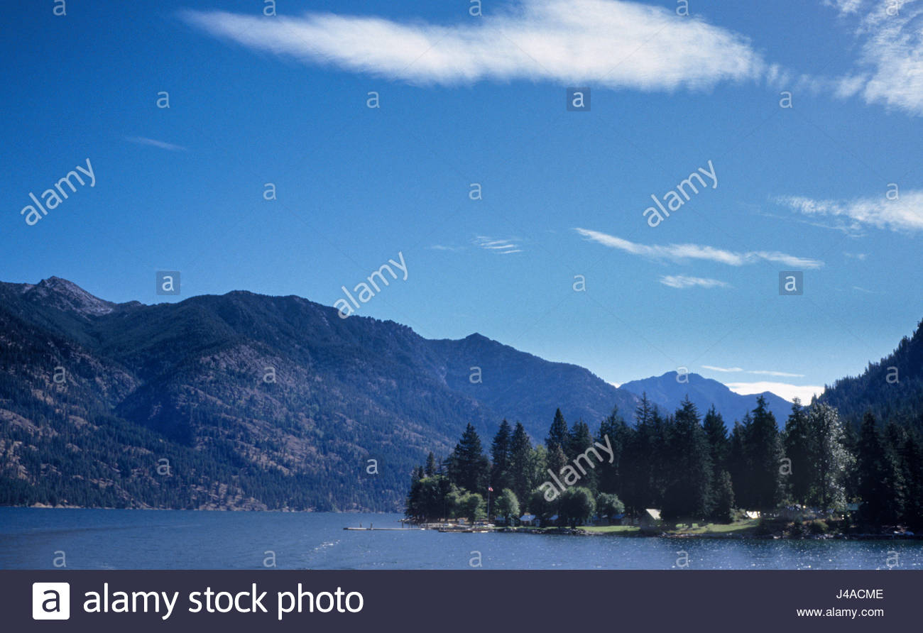 Cabins On A Point At Lucerne Seen From The Lady Of The Lakes