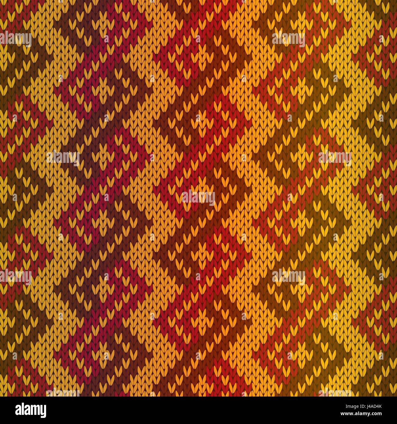 Knitting seamless vector pattern as a fabric texture with gradient ...