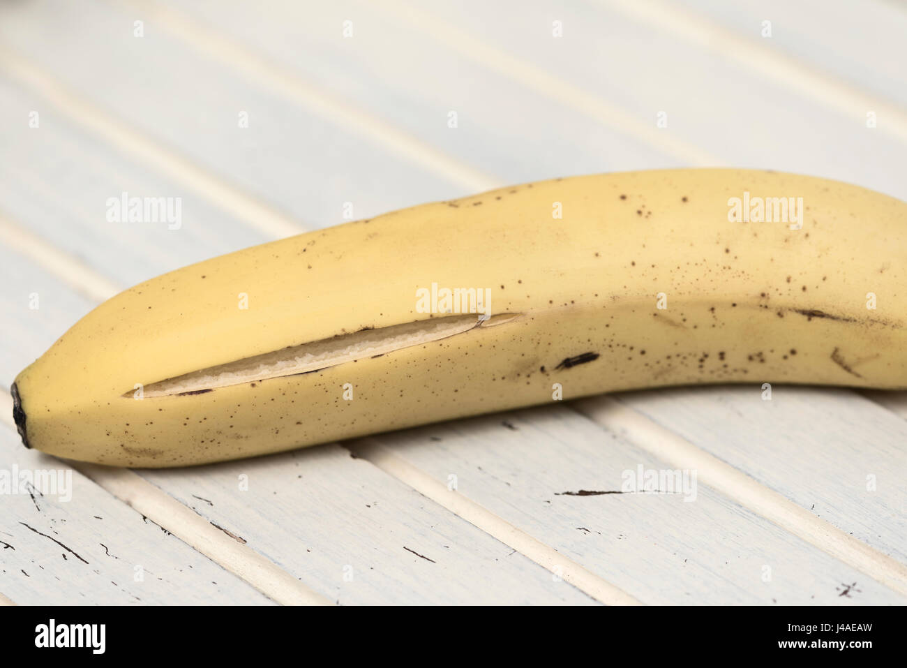 Banana one yellow ripe hi-res stock photography and images - Alamy