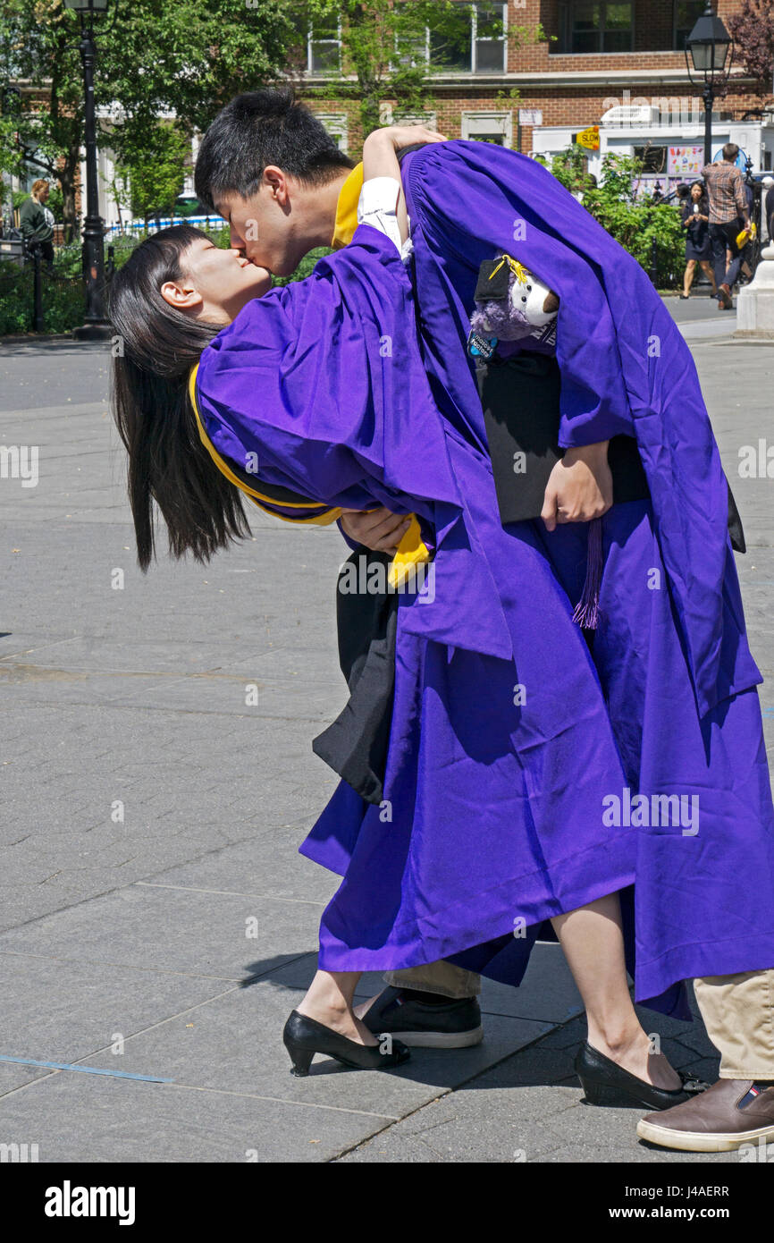 taiwanese graduates of nyu celebrate getting their masters degree getting masters degree