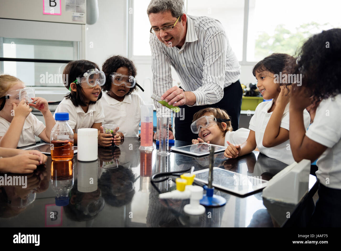 Kindergarten classroom tablet hi-res stock photography and images - Alamy