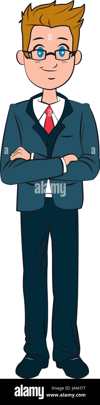 Young employees manager cartoon Stock Vector Images - Alamy
