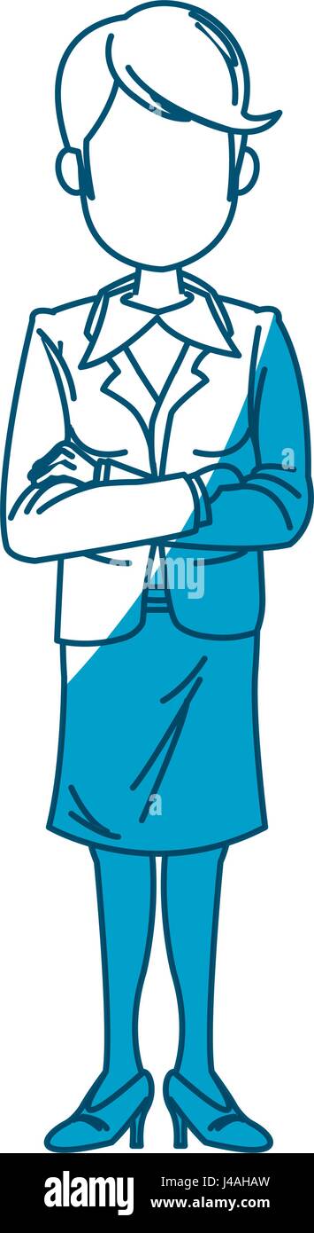 young business woman, isolated on white Stock Vector Image & Art - Alamy