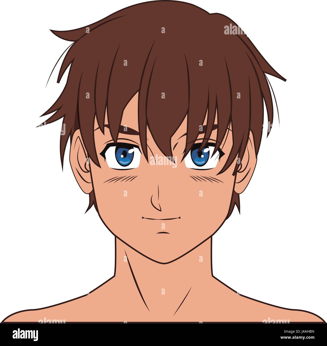 young guy. anime boy character japanese Stock Vector Image & Art - Alamy