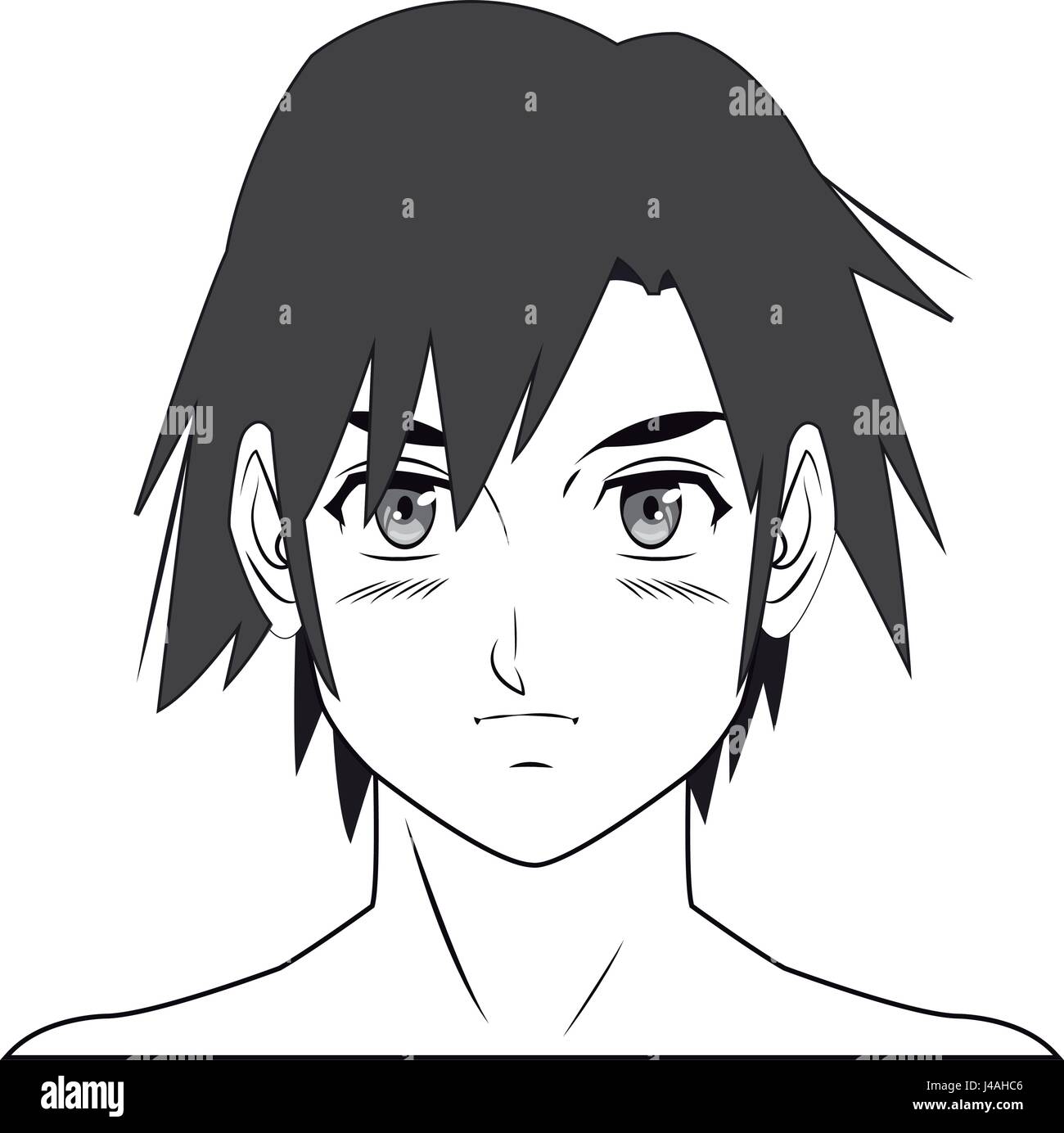 anime style boy icon Stock Vector Image & Art - Alamy