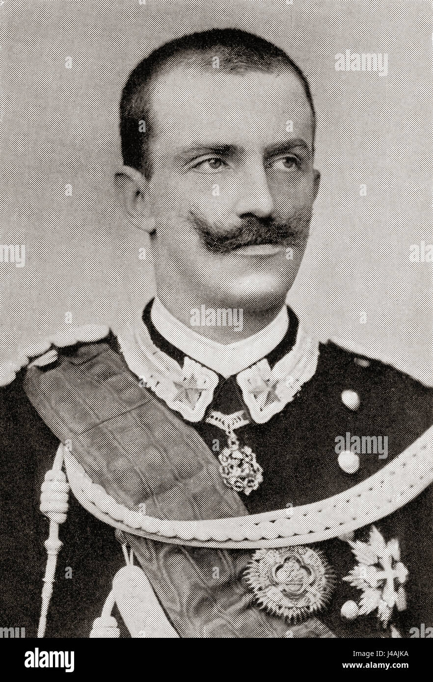 Victor Emmanuel III, 1869 – 1947.  King of Italy.  From Hutchinson's History of the Nations, published 1915. Stock Photo