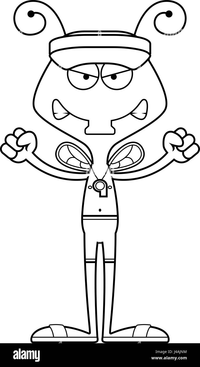 A cartoon lifeguard fly looking angry Stock Vector Image & Art - Alamy