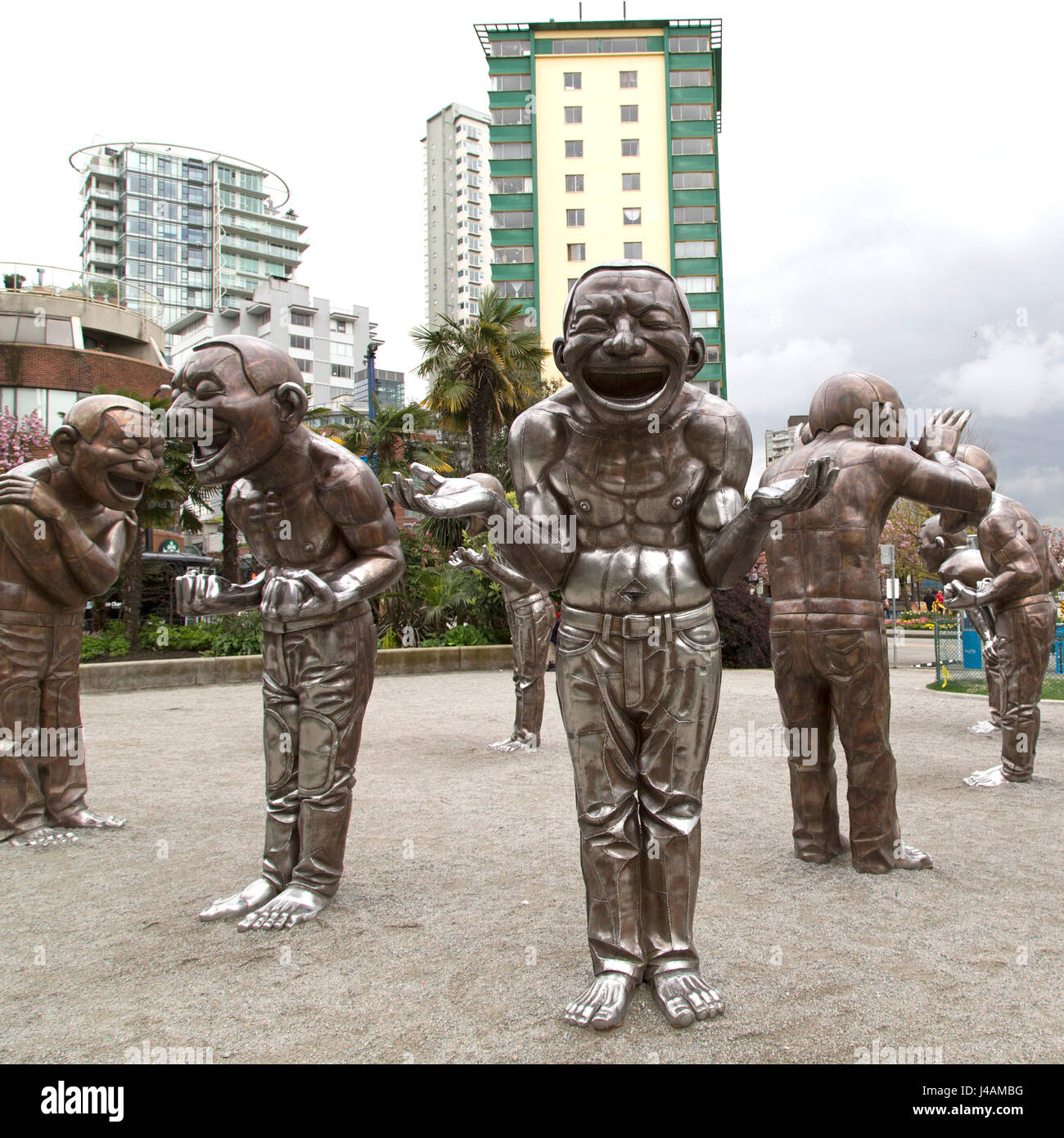 Vancouver art laughing statues hires stock photography and images Alamy