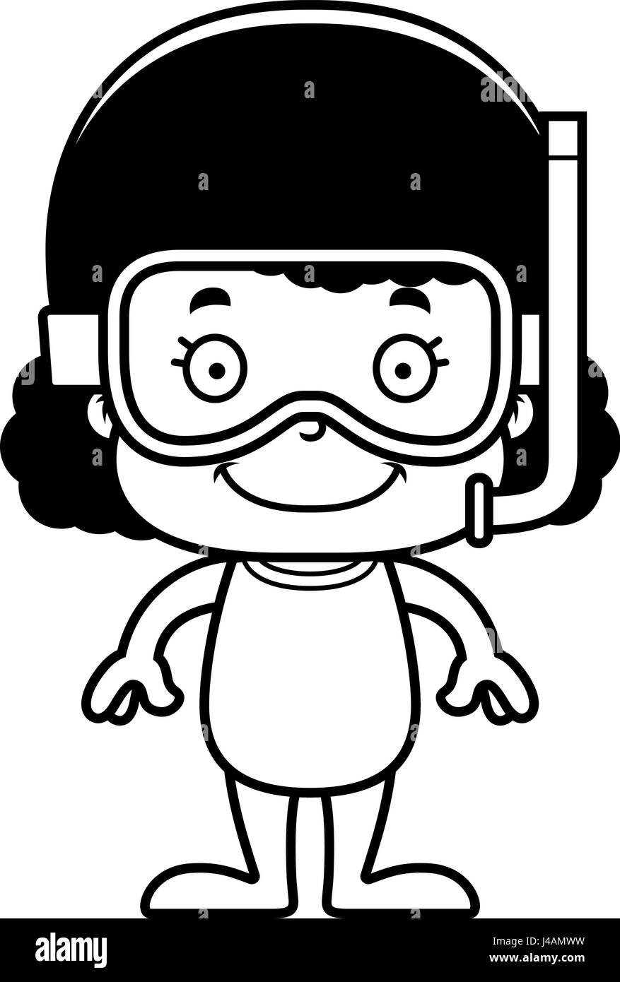 Snorkel Clipart Black And White