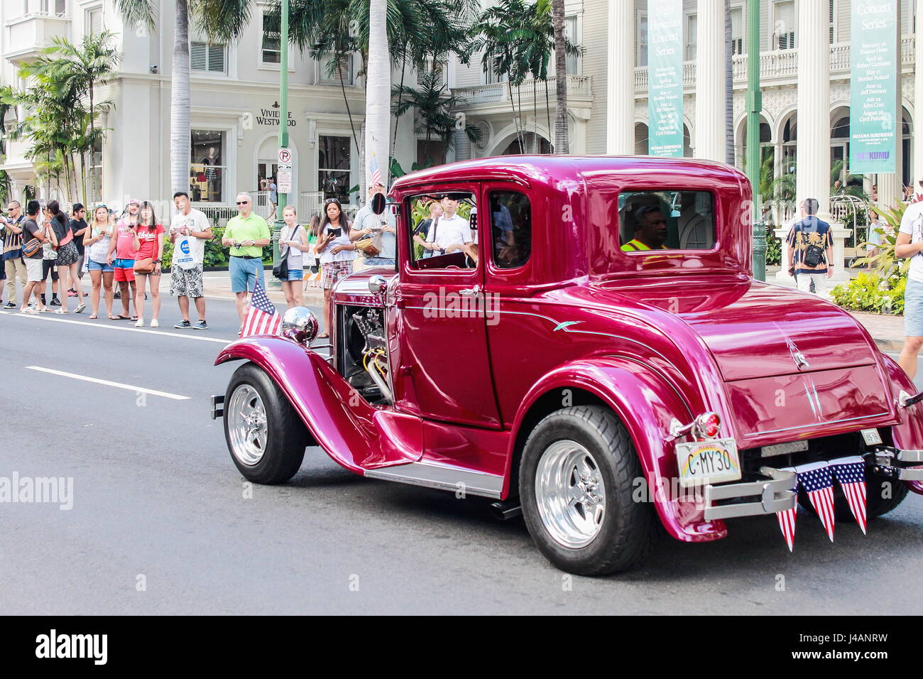 Honolulu, Hawaii, USA May 30, 2016 Waikiki Memorial Day Parade