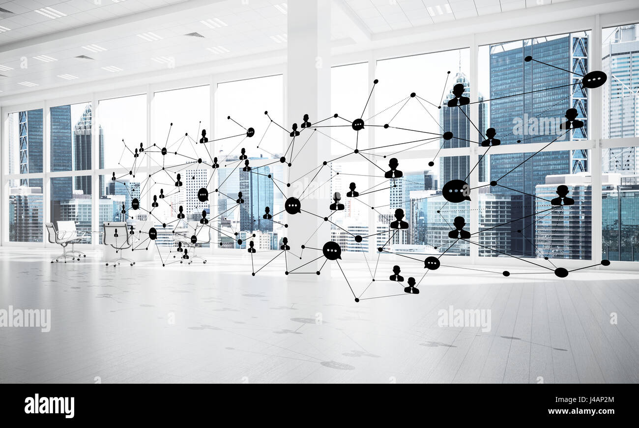 Networking and wireless connection as concept for effective mode Stock ...