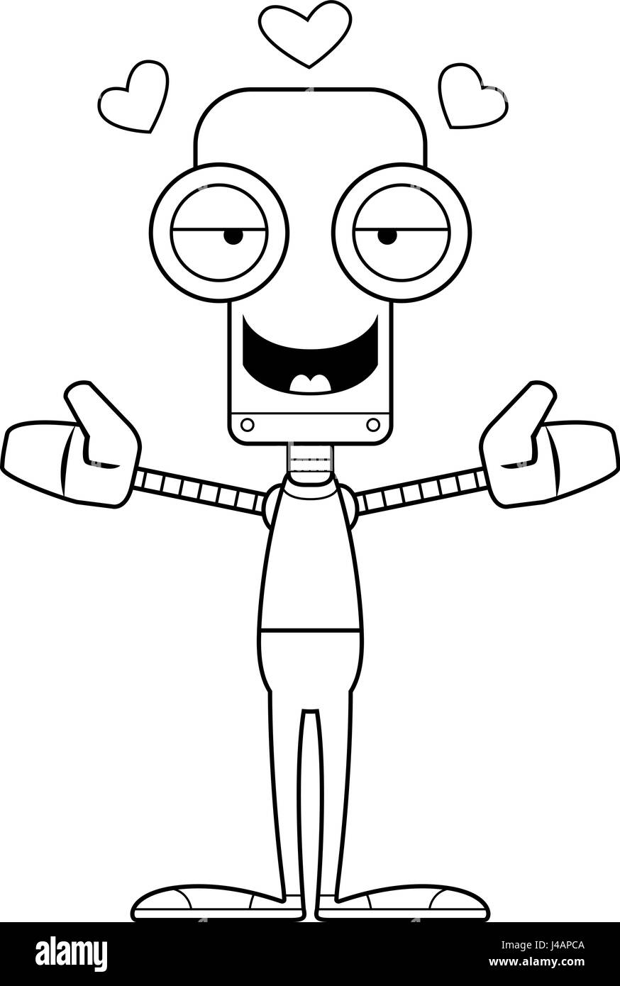 A cartoon robot ready to give a hug Stock Vector Image & Art - Alamy