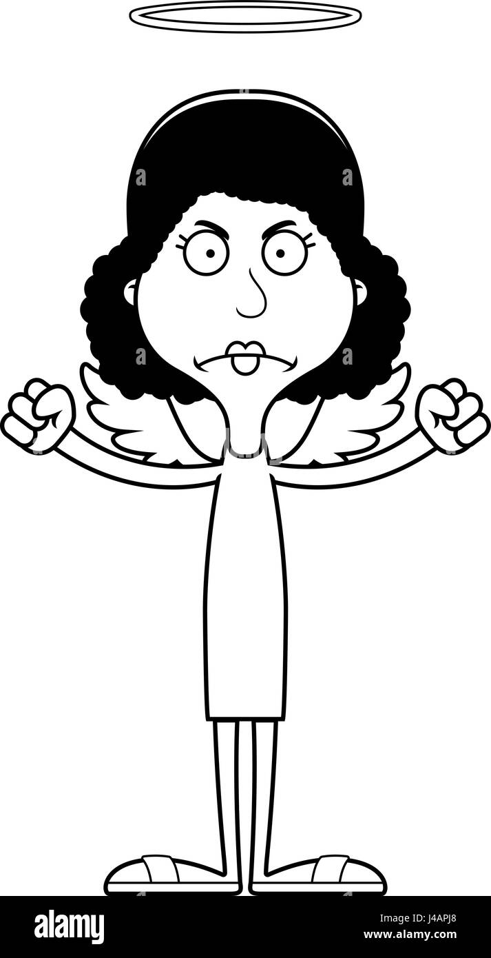 A cartoon angel woman looking angry Stock Vector Image & Art - Alamy