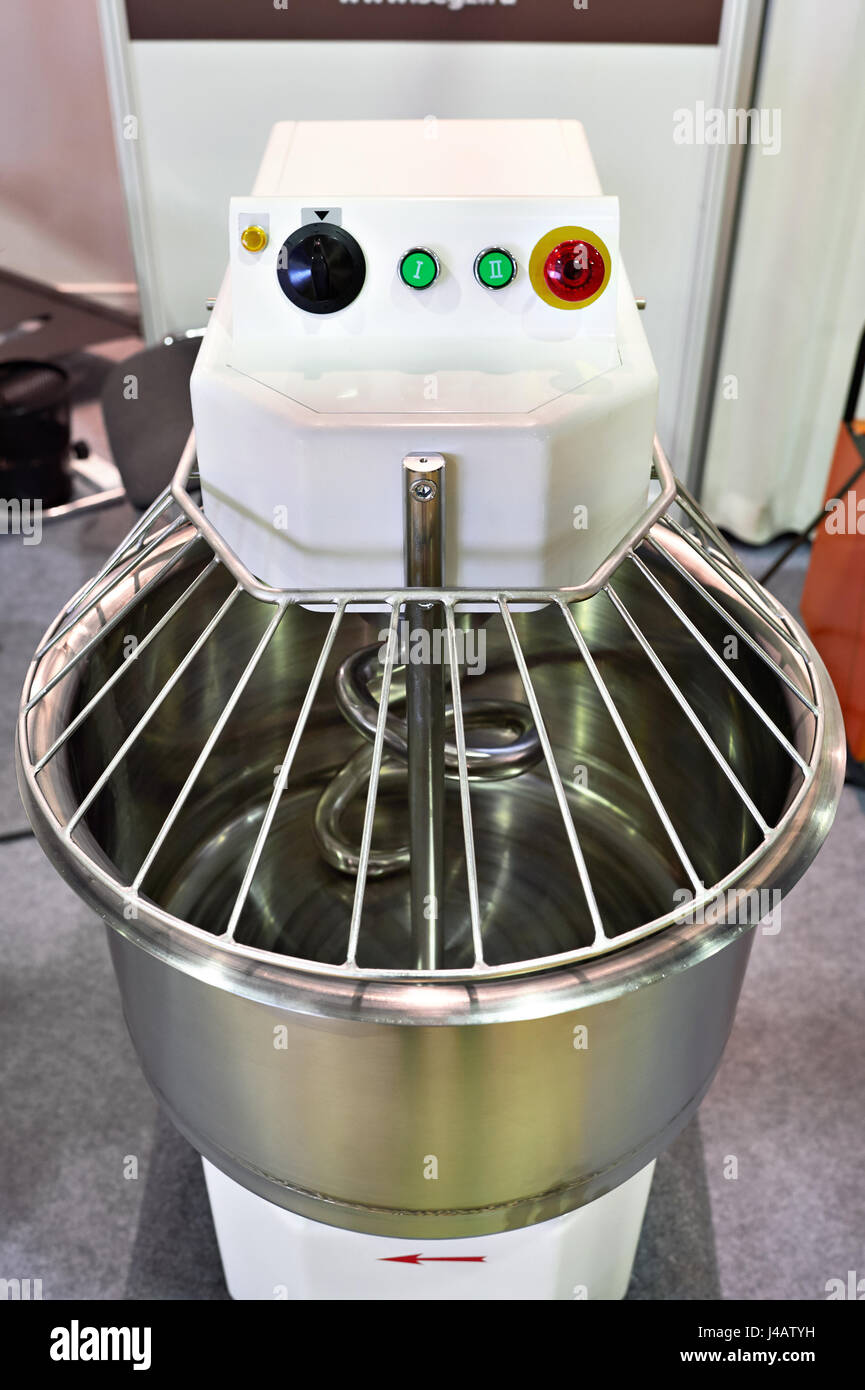 Bread Mixer In Bakery, mixing dough for baguettes in a bakery machine for  mixing dough Stock Photo by ©pxhidalgo 152063104