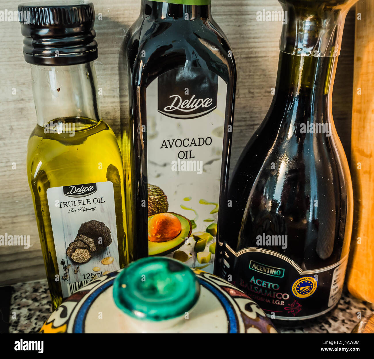 Deluxe Oils from Lidl Stock Photo Alamy