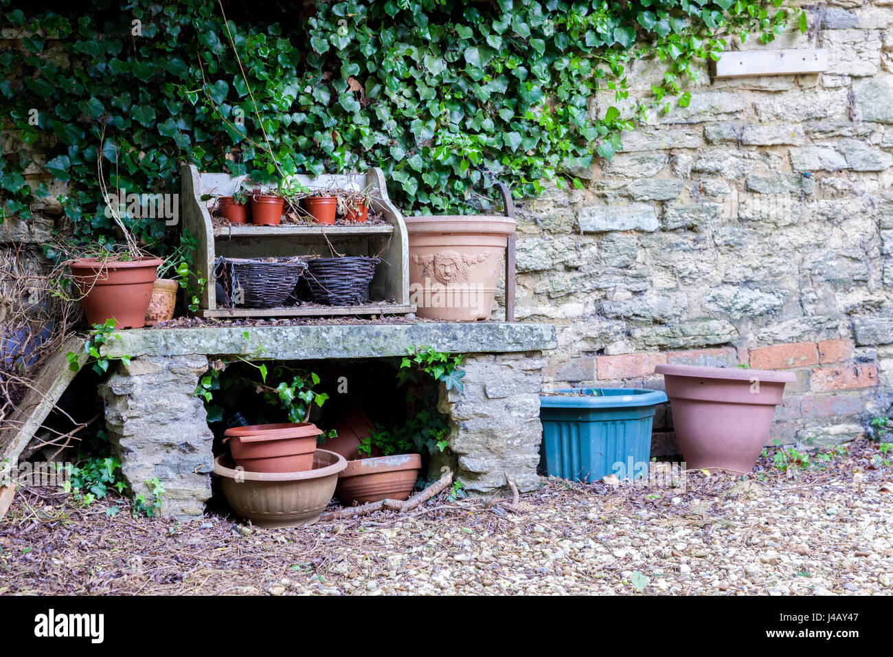 Old Dairy Farm Craft Centre at Upper Stowe, Northamptonshire Stock