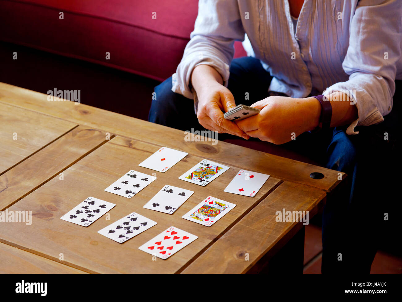 Solitaire Card Game High Resolution Stock Photography And Images Alamy