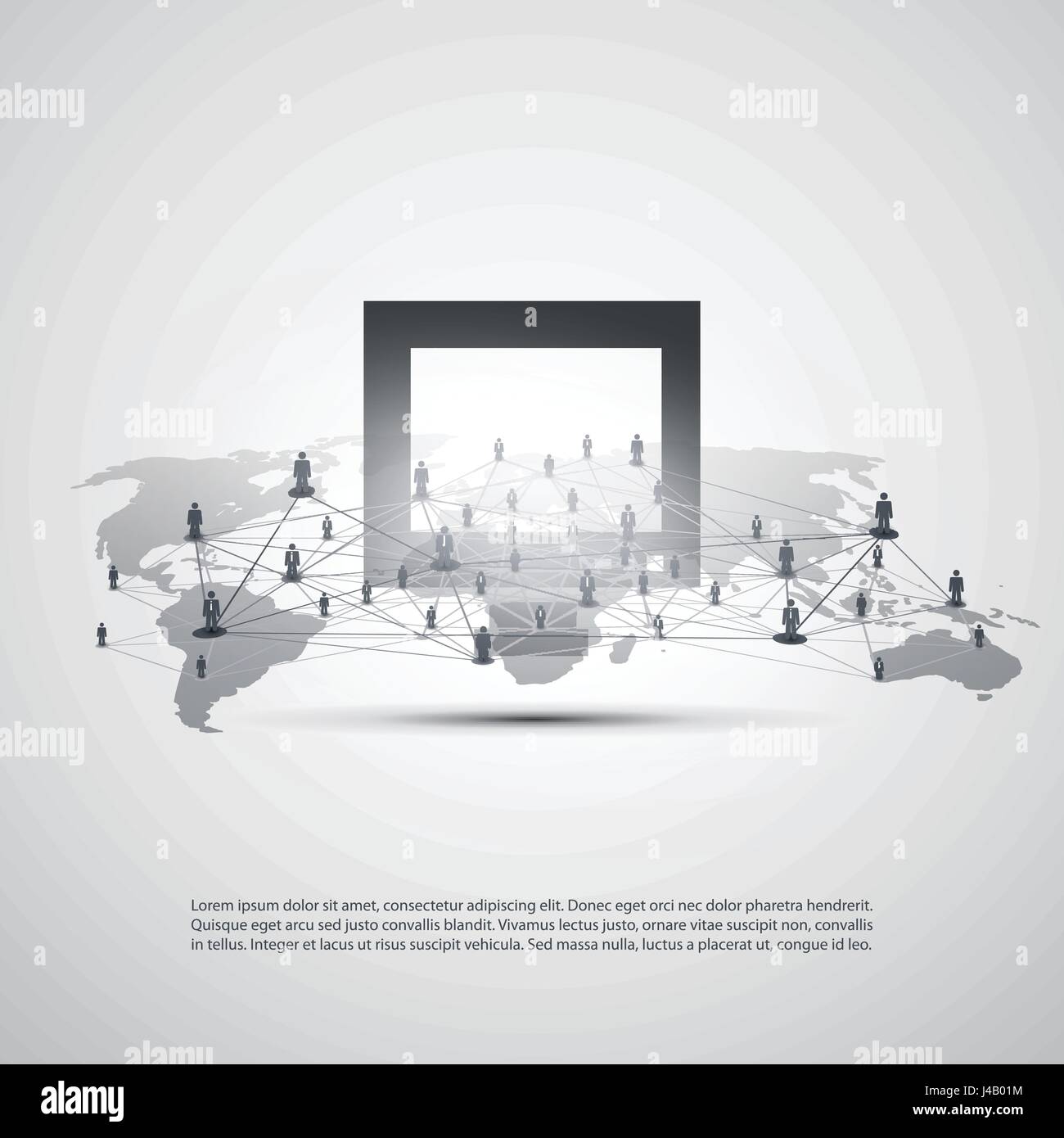 Cloud Computing and Networking Concept, Global Digital Network ...