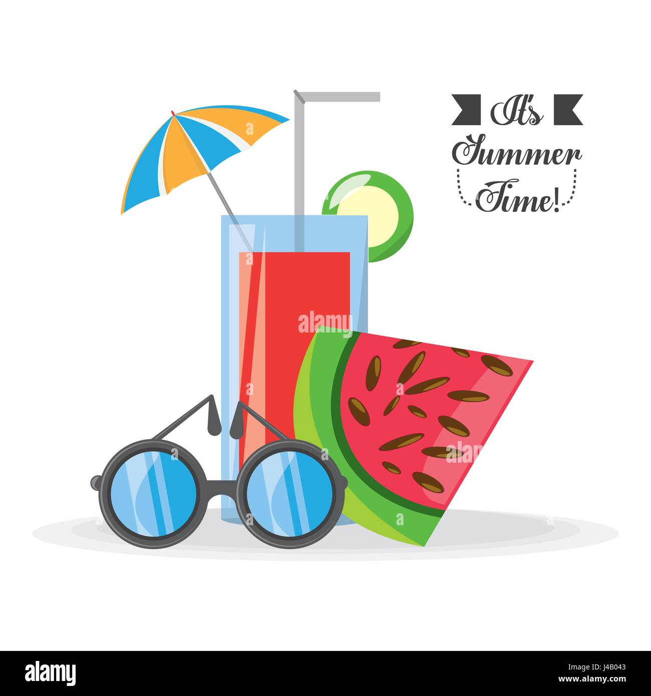 set summer icon over white background Stock Vector Image & Art - Alamy