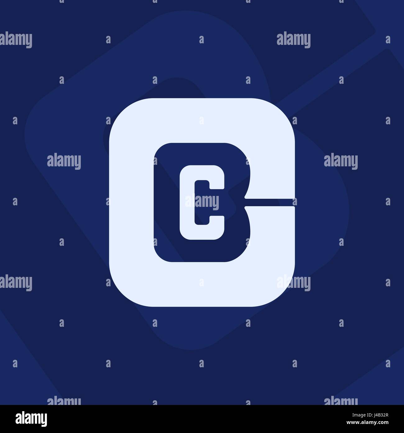 Creative C and B letter vector logo design. Vector sign. Character ...