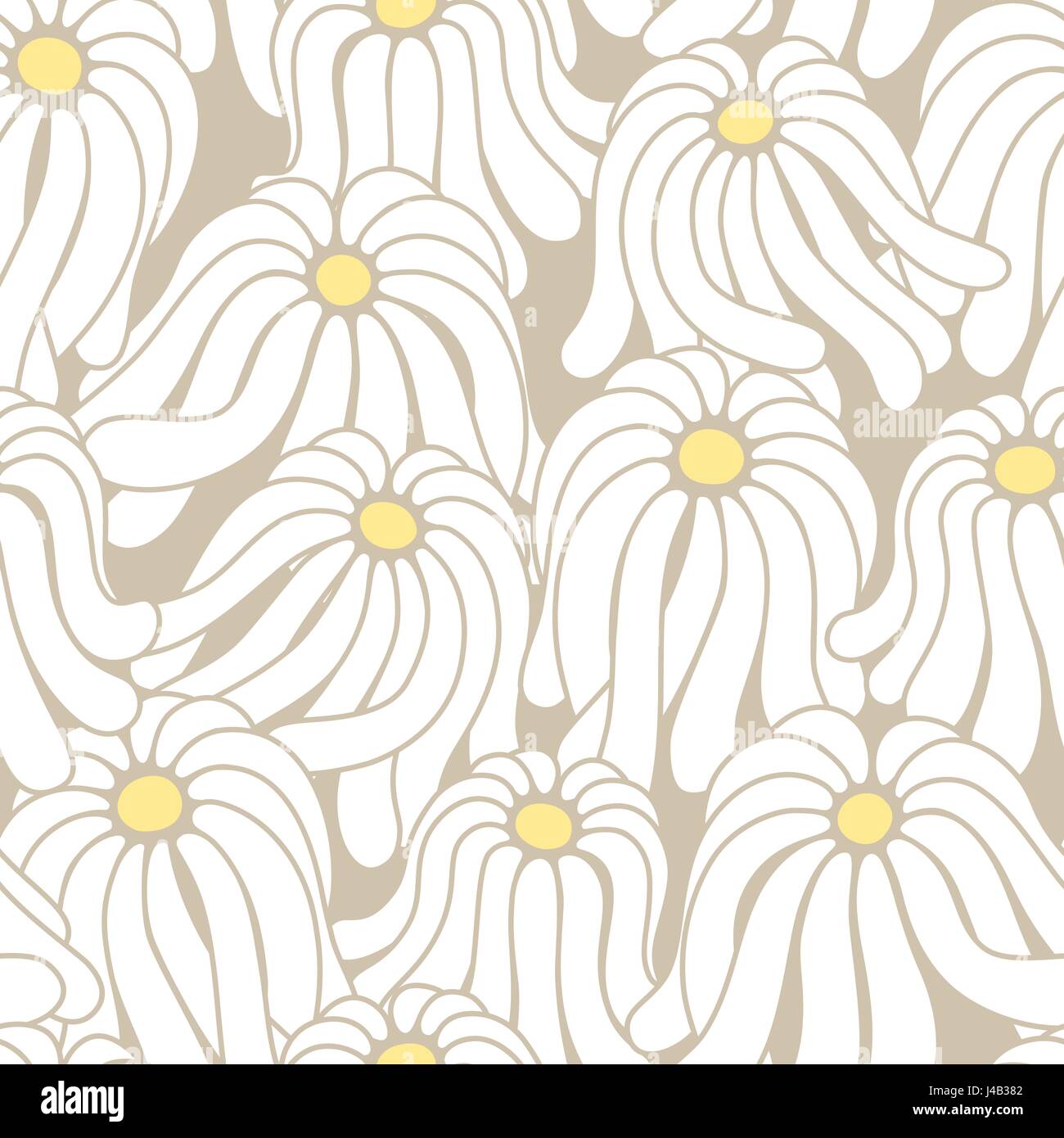 Seamless pattern with chamomile flowers Stock Vector Image & Art - Alamy