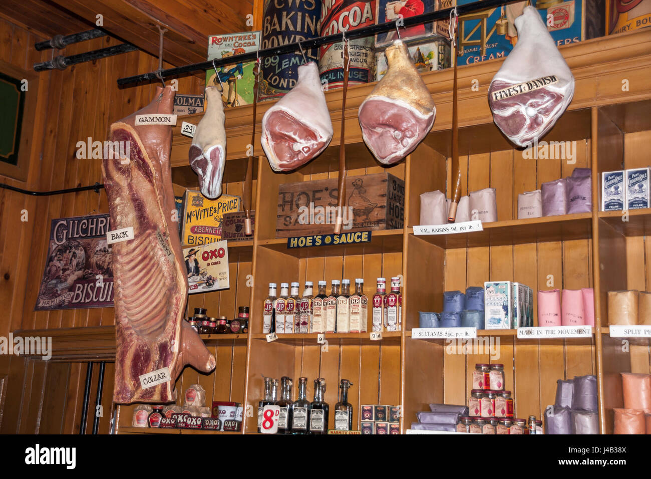 Co-operative store at Beamish Museum,England,UK Stock Photo