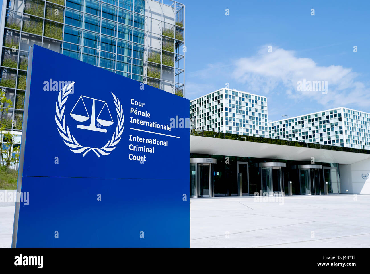 The International Criminal Court (ICC or ICCt) , intergovernmental organization and international tribunal, in The Hague Stock Photo