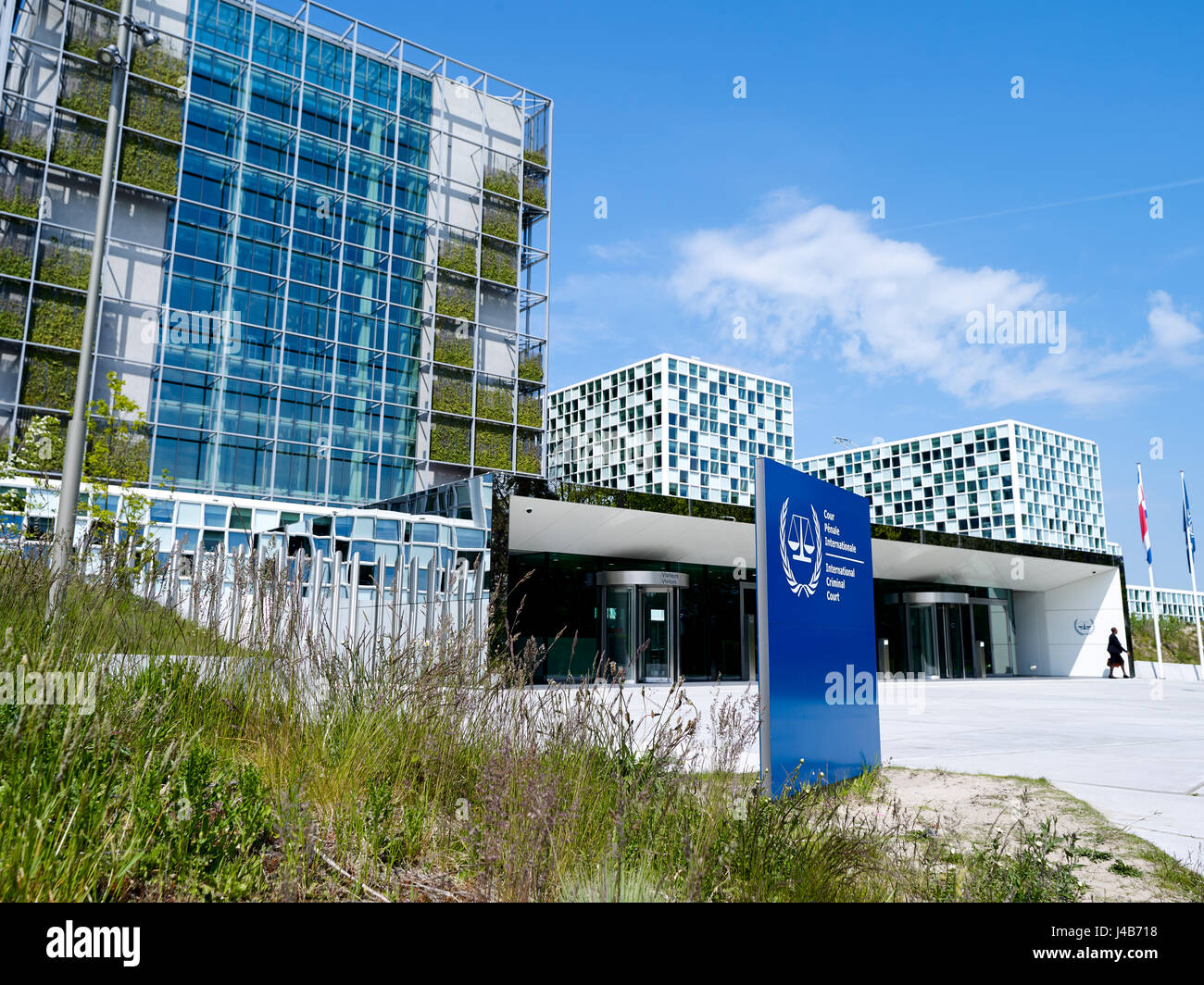 The International Criminal Court (ICC or ICCt) , intergovernmental organization and international tribunal,  in The Hague in the Netherlands. The ICC  Stock Photo