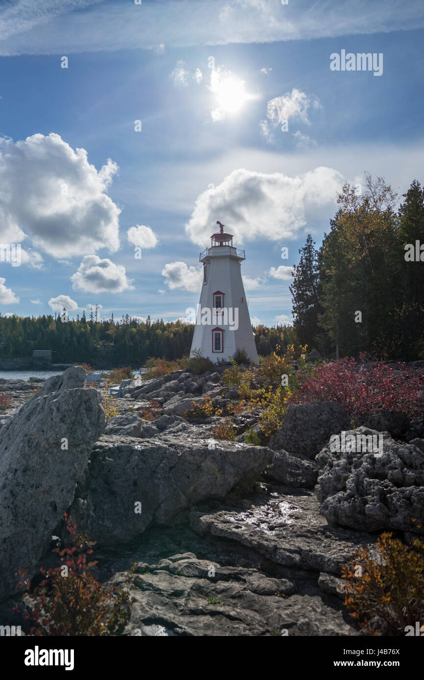 Big Tub Lighthouse Stock Photo Alamy