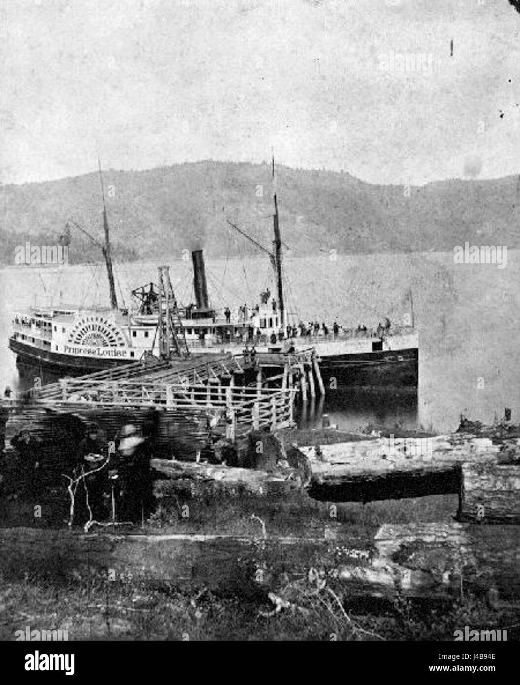 Princess Louise at dock 1880s Stock Photo Alamy