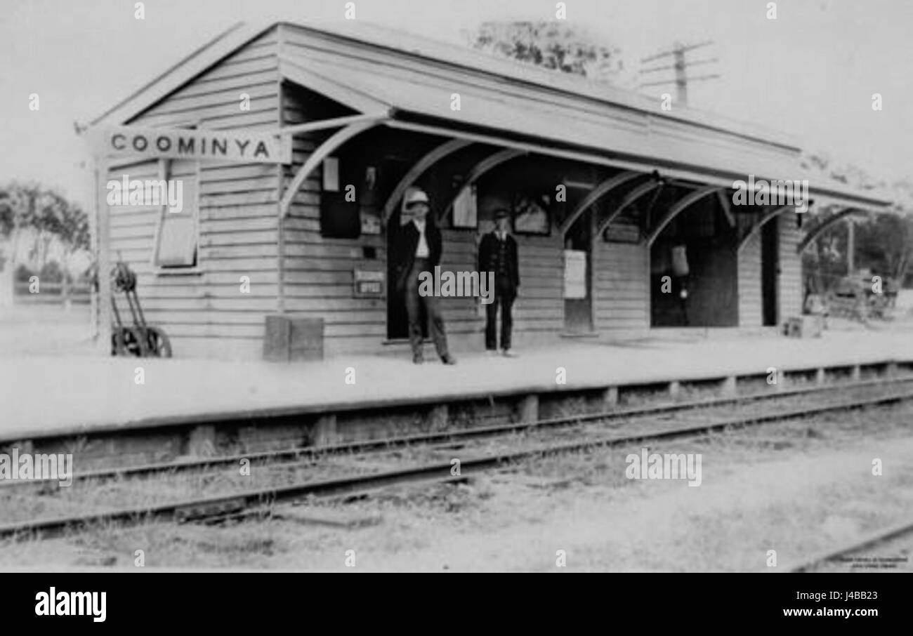 Railway Station and Telegraph Office at Coominya Queensland Stock Photo Alamy