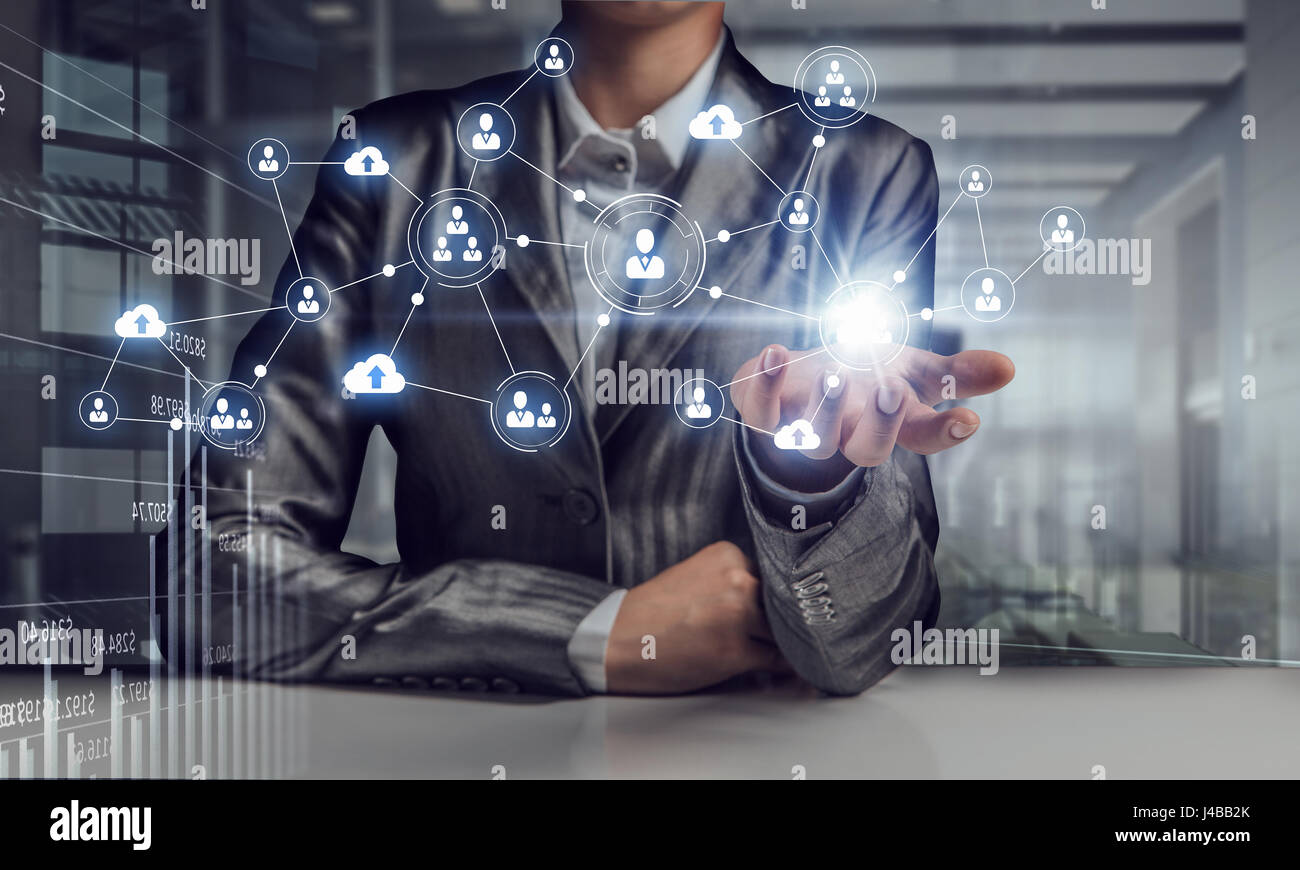 Wireless connection futuristic concept Stock Photo - Alamy