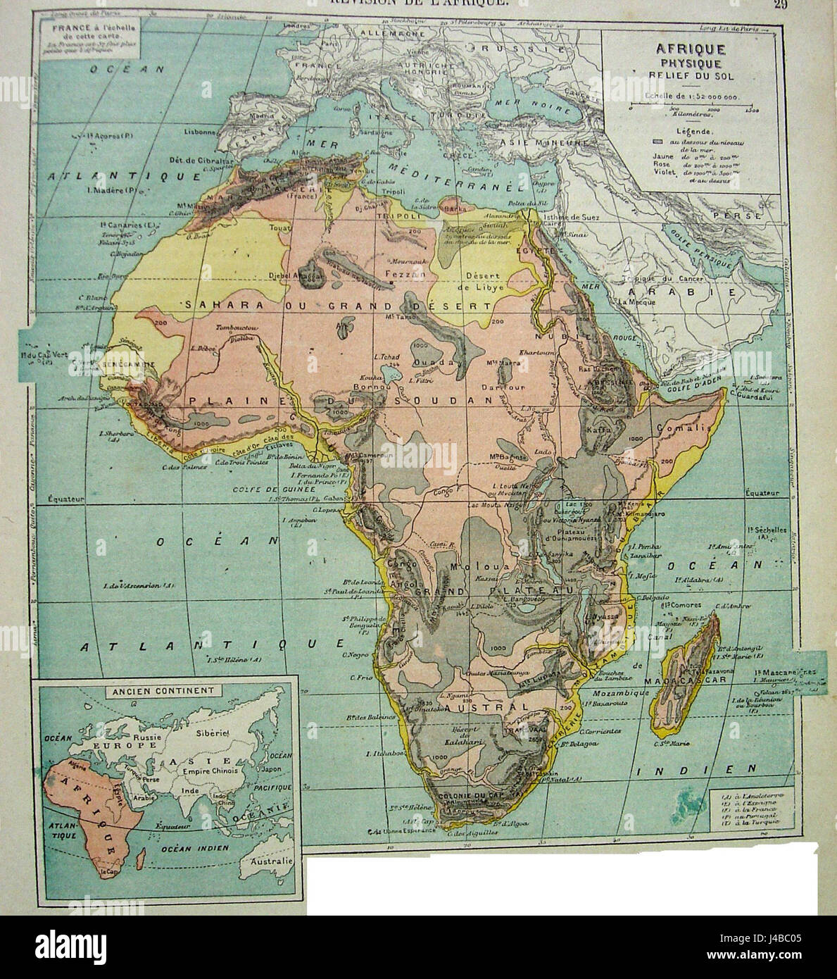 Afrique map hi-res stock photography and images - Alamy