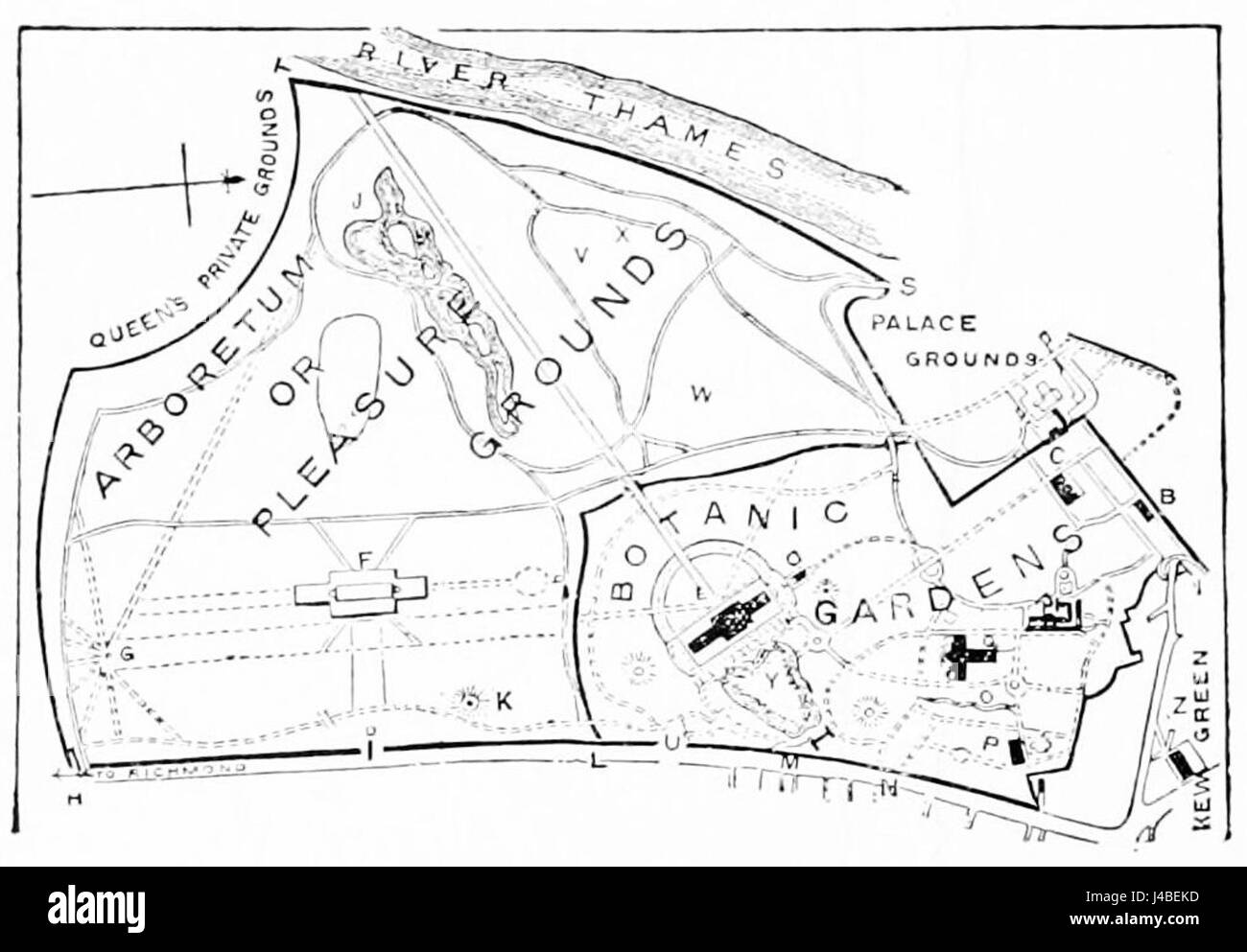 Kew gardens map Black and White Stock Photos & Images Alamy