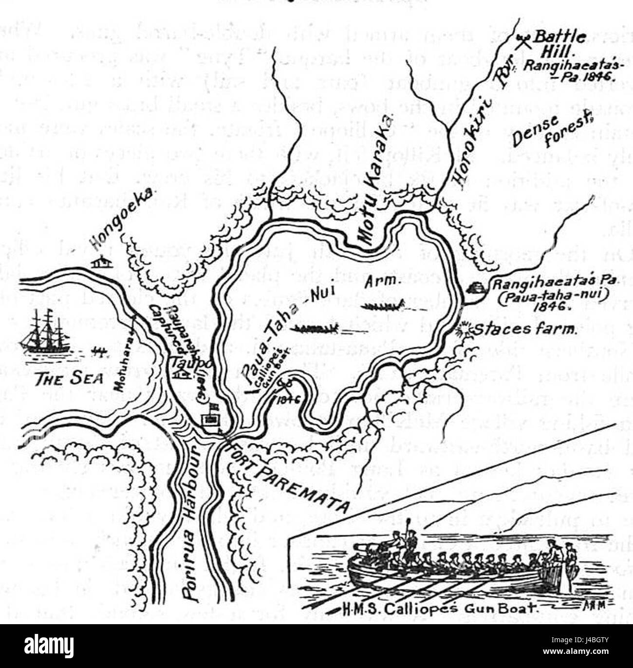 Porirua and pauatahanui 1846 Stock Photo Alamy