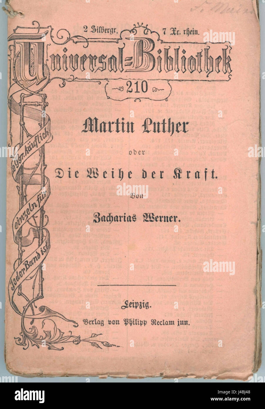 Reclam Heft 1870 Stock Photo
