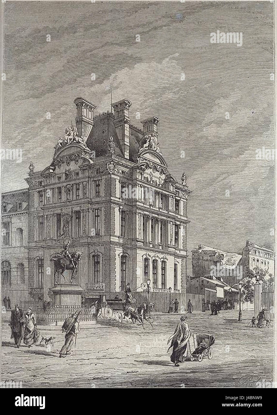 Pavillon de Flore 1875 1878 Stock Photo