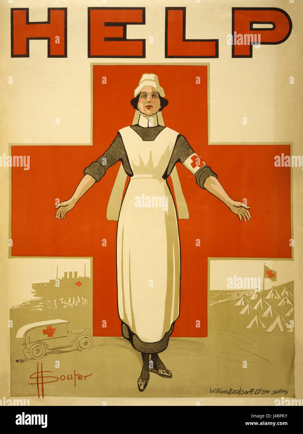 A reference to a nurse affiliated with the Red Cross, an international ...