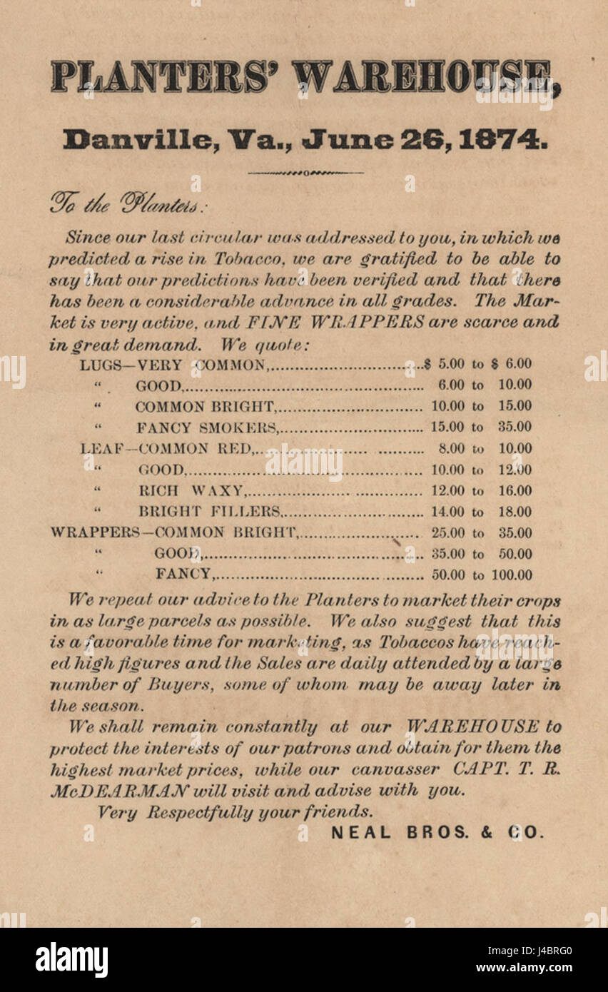 Planters' Warehouse Danville Virginia Stock Photo Alamy