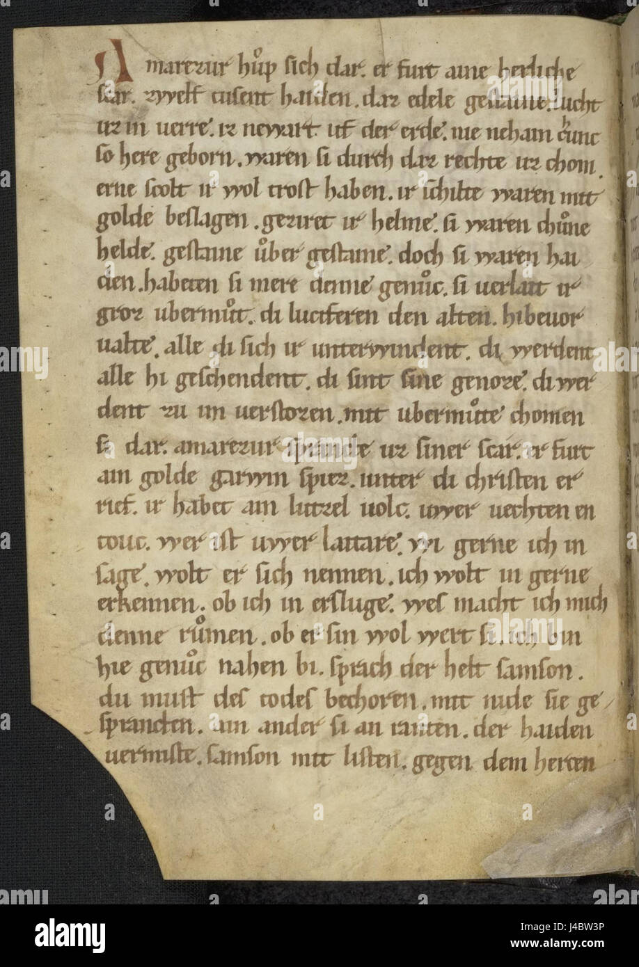 Pfaffe Konrad's *Rolandslied*, a manuscript from the Palatine Library ...