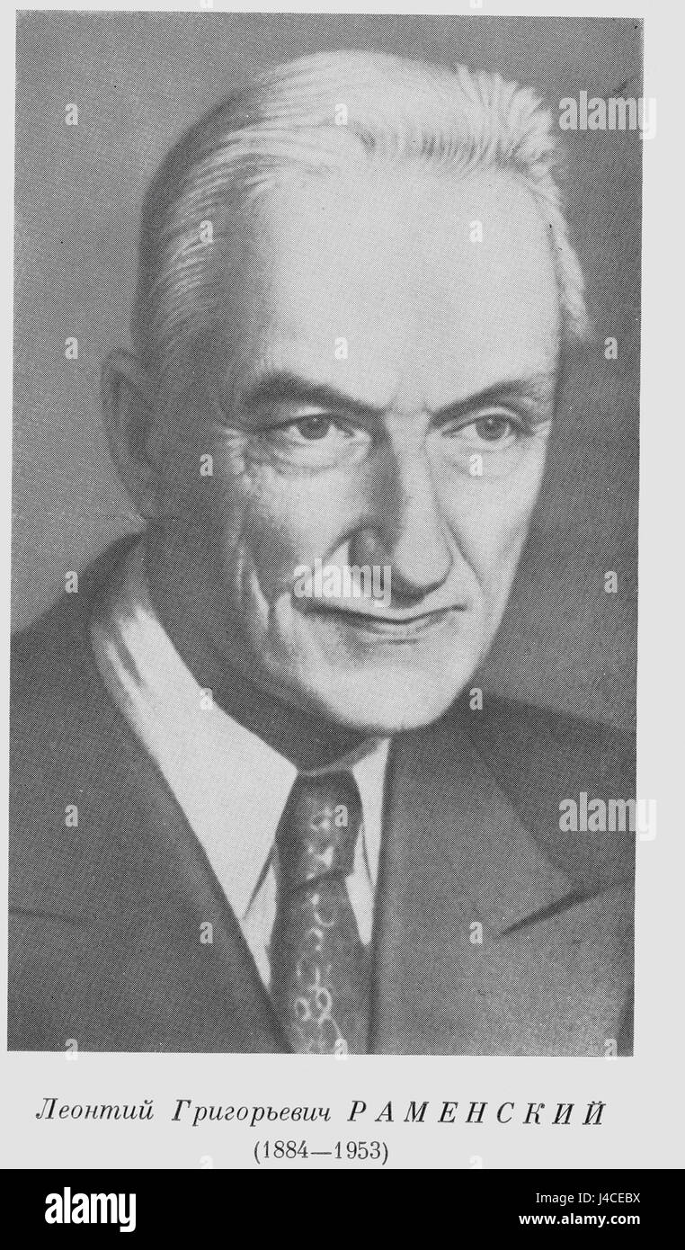 Ramensky Leonty 1884 1953 Stock Photo