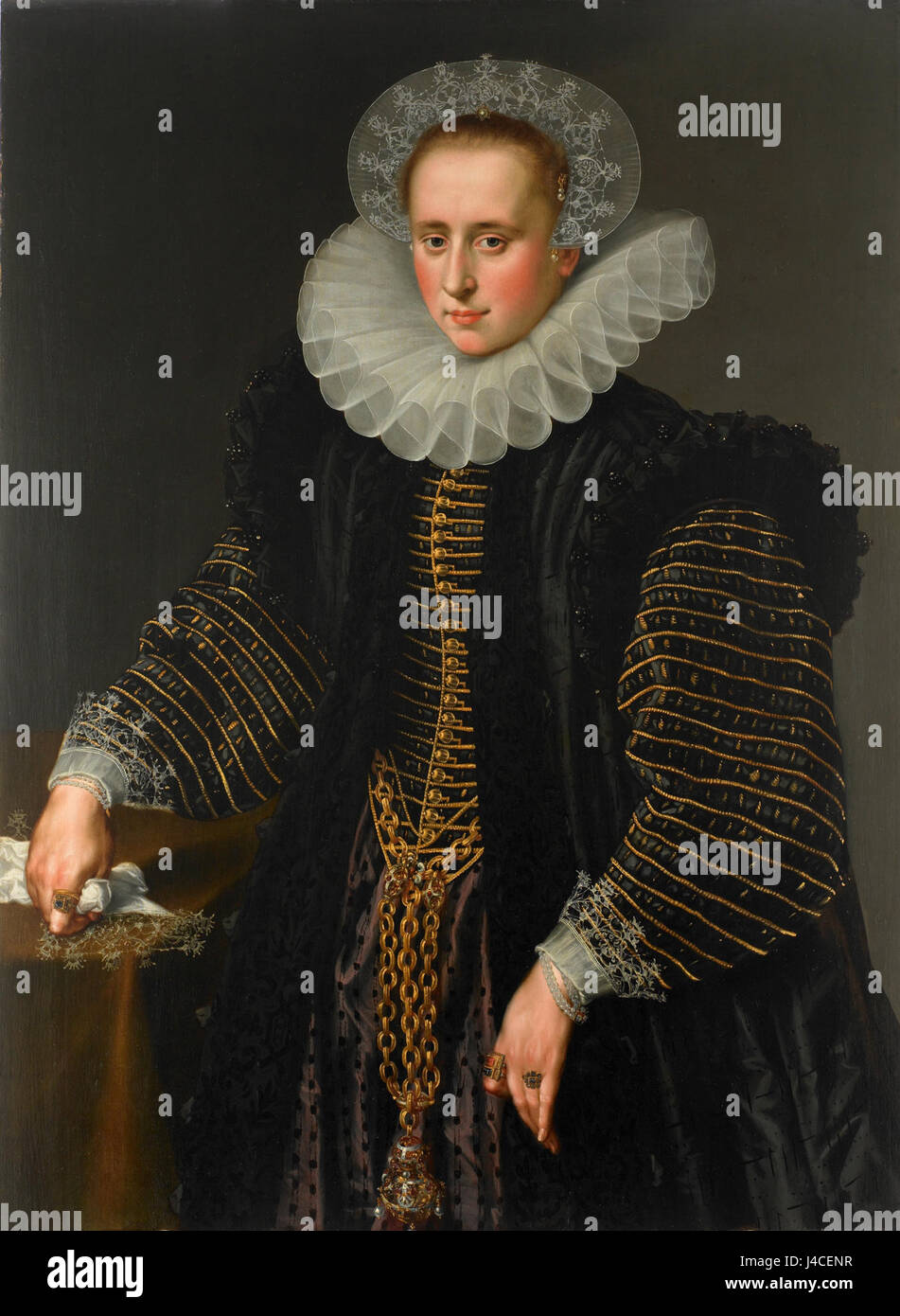 Portret van een vrouw, waarschijnlijk Maria Schuurman (1575 1621 ...