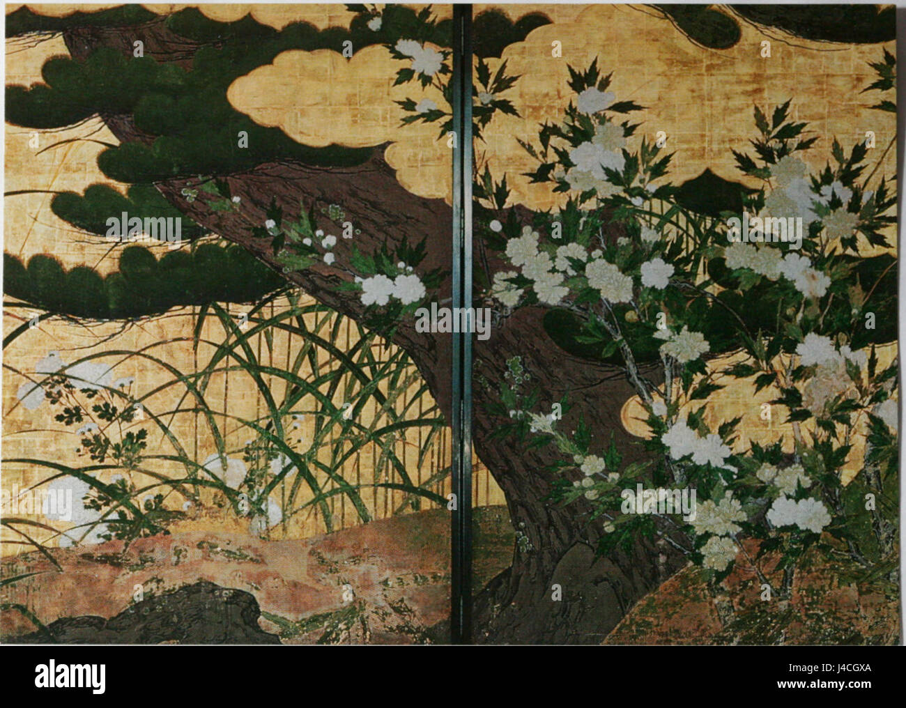 Japan pine tree painting hi-res stock photography and images