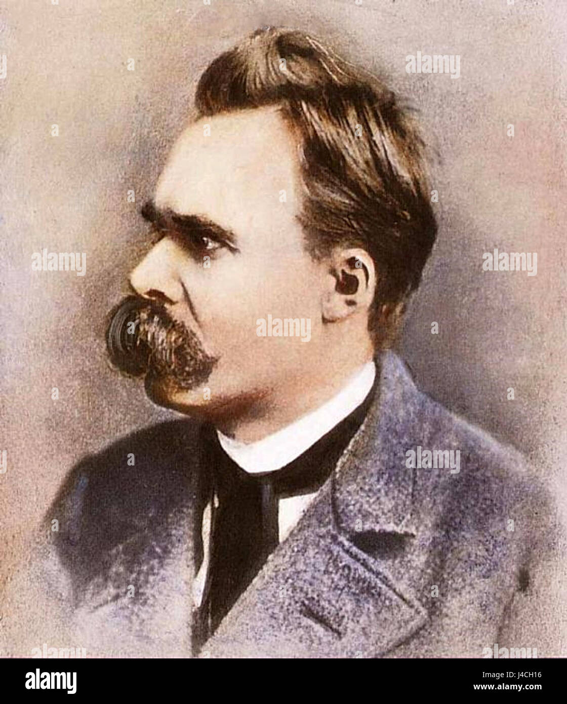Portrait of Friedrich Nietzsche Stock Photo