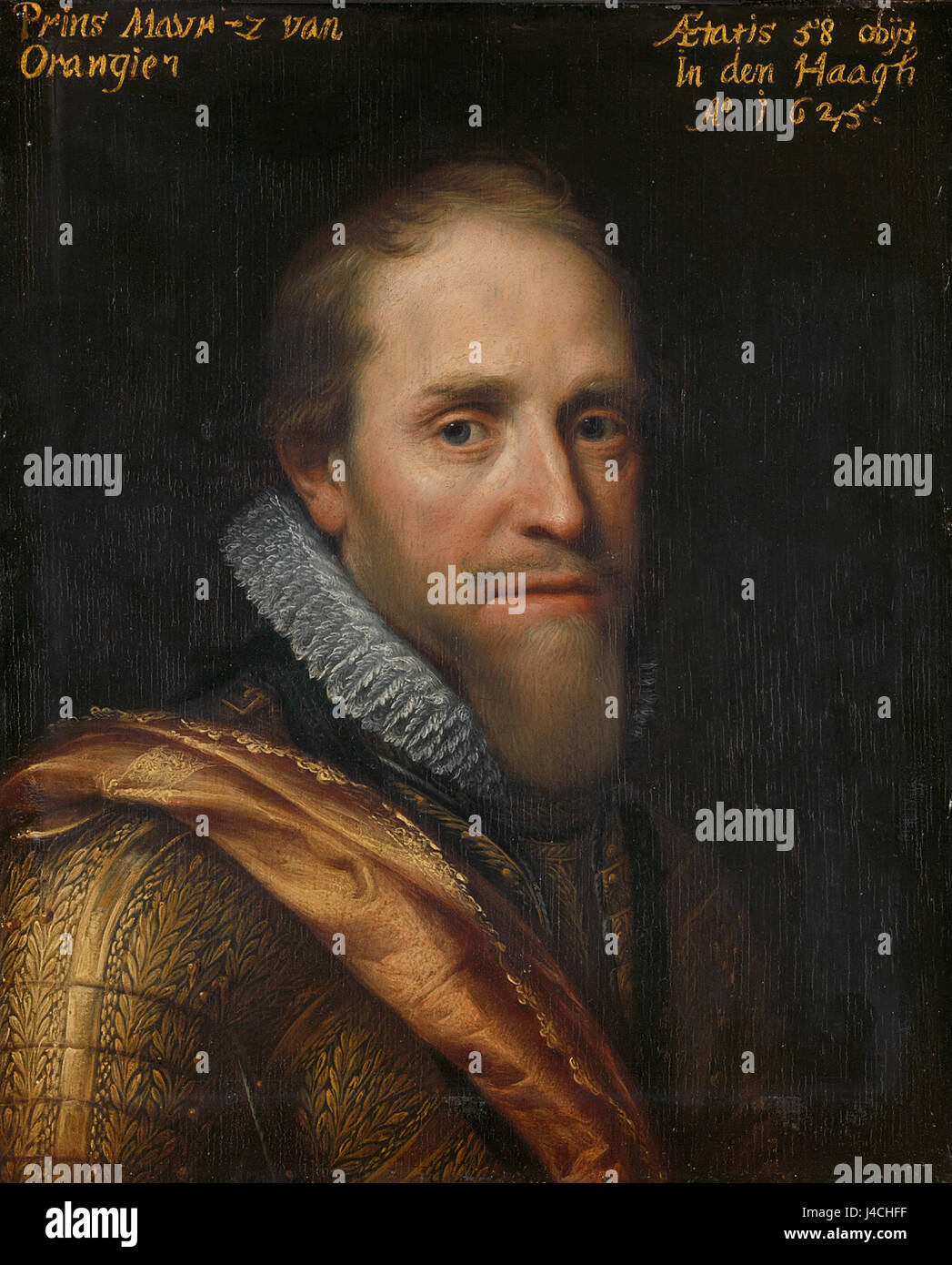 Portret van Maurits, prins van Oranje Rijksmuseum SK A 518 Stock Photo