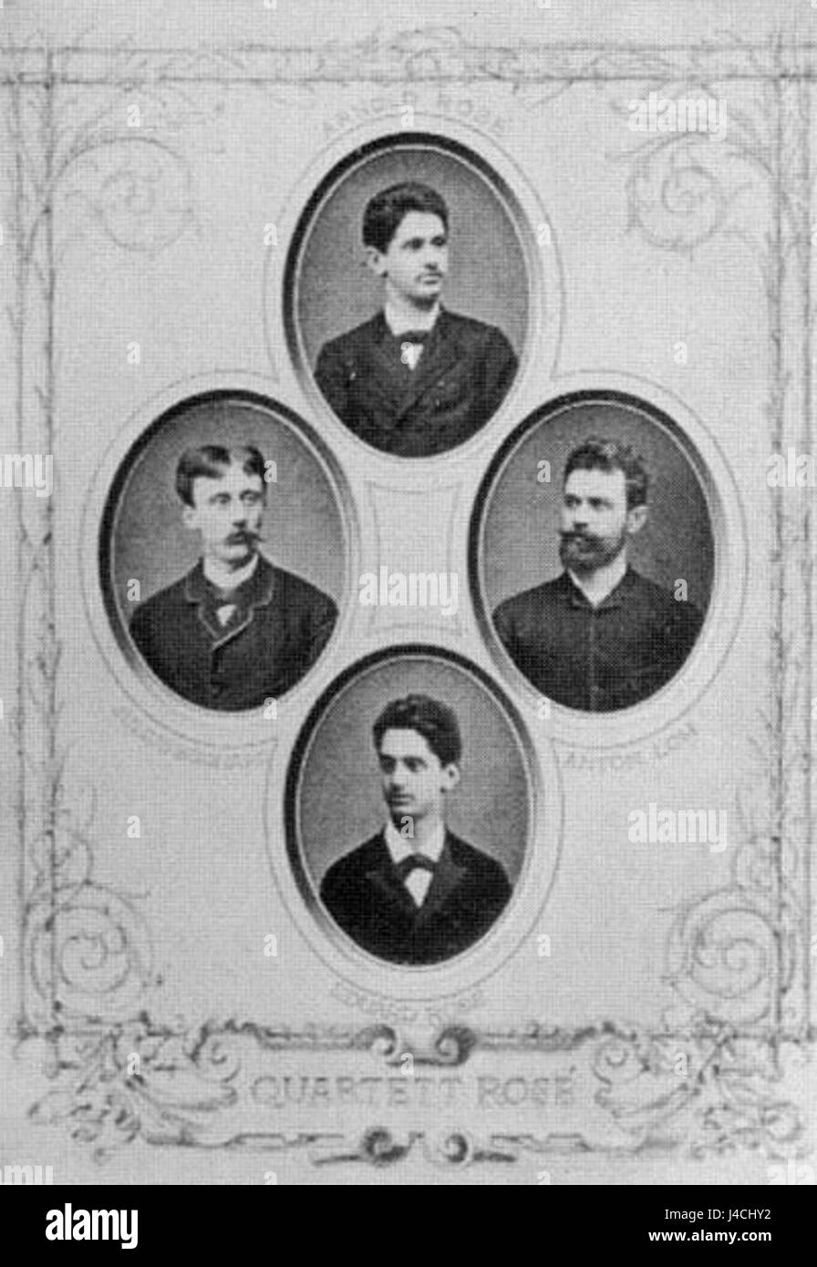 The *Quartet Rose* of 1882 is a musical composition known for its unique blend of classical elements. It was created during the late 19th century and remains a significant work in the classical music repertoire. Stock Photo