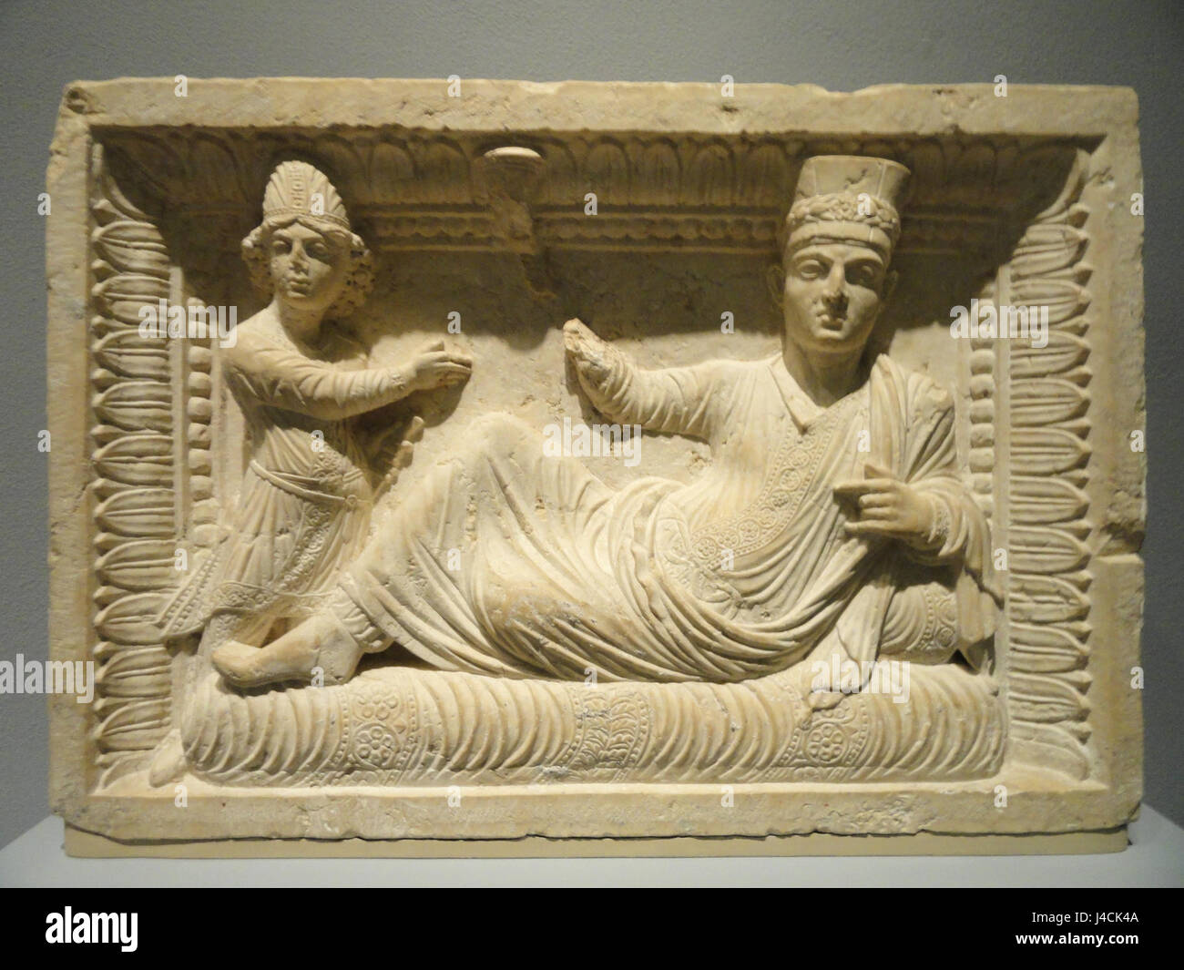 A statue of a priest dedicated to the God Bel from ancient Palmyra ...